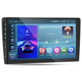 Autoradio 9" 2 Din Carplay Android GPS Bluetooth