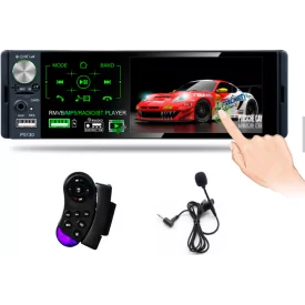 Autoradio 1 DIN Bluetooth Multimedia Universel Ecran Tactile TNT ODB2 Iphone ios rds hdmi USB ISO DAB Prise Jack MP3 Radio