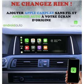 Android Auto Apple Carplay BMW F02 Serie 7 Boitier Adaptateur Sans Fil Wifi USB Module Pour Ecran Autoradio Voiture D'origine