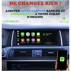 Apple Carplay Android Auto BMW F07 GT NBT Boitier Adaptateur Sans Fil Wifi USB Module Pour Ecran Autoradio Voiture D'origine
