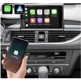 Android Auto Apple Carplay Audi A6 C7 Boitier Adaptateur Sans Fil Wifi USB Module Pour Ecran Autoradio Voiture D'origine