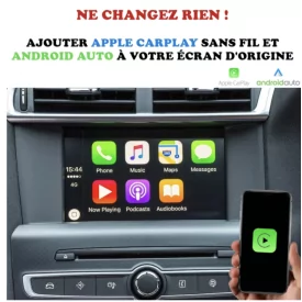 Apple Carplay Android Auto Citroen C4 Phase 2 Boitier Adaptateur Sans Fil Wifi USB Module Pour Ecran Autoradio Voiture D'origine