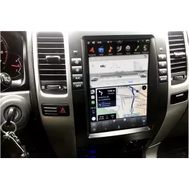 Autoradio Toyota Land Cruiser KDJ 120 vxe Android Apple Carplay GPS Bluetooth Ecran Tesla Style Tactile Compatible D'origine